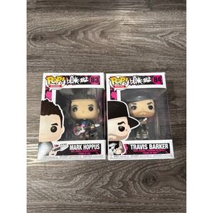 Funko Pop Rocks Blink-182 Mark Hoppus Travis Barker Vinyl Figure Set vaulted